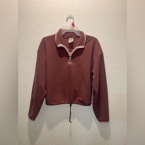 Victoria's Secret Brown Quarter-Zip Sweater